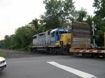 CSX 2673 Stopping At A Crossing To Back Up Onto A Siding